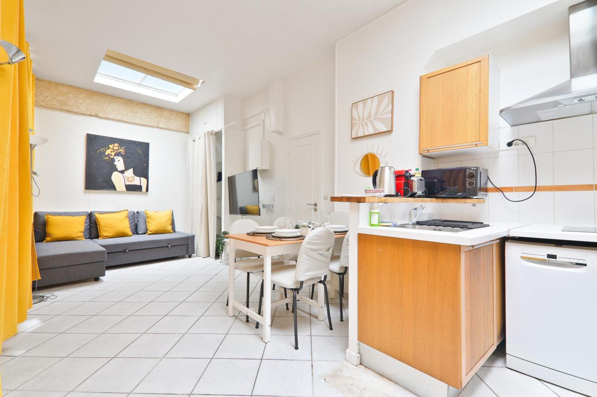 Studio Appartement Quartier Musee Du Louvre 3 Free Netflix Paris Luaran gambar